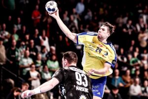 26.02.2026. Berlin. Mecz Industria Kielce - Fuchse Berlin / Fot. PAP/EPA/FILIP SINGER