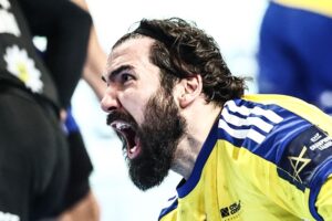 26.02.2026. Berlin. Mecz Industria Kielce - Fuchse Berlin / Fot. PAP/EPA/FILIP SINGER