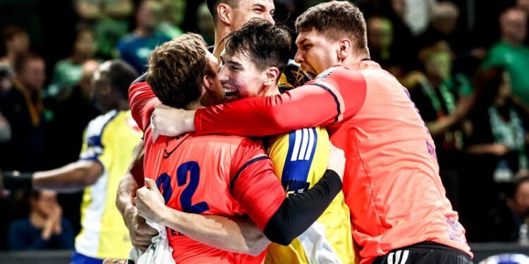 26.02.2026. Berlin. Mecz Industria Kielce - Fuchse Berlin / Fot. PAP/EPA/FILIP SINGER