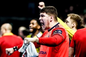 26.02.2026. Berlin. Mecz Industria Kielce - Fuchse Berlin / Fot. PAP/EPA/FILIP SINGER