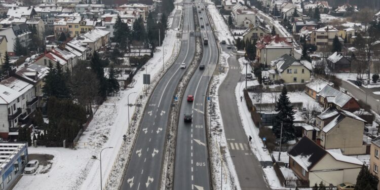 18.02.2026. Kielce. Ulica Wojska Polskiego / Fot. Jarosław Kubalski - Radio Kielce
