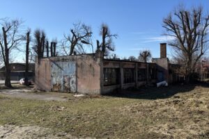 26.02.2026. Masłów. Miejsce, gdzie ma powstać Centrum Historii Lotnictwa / Fot. Marcin Marszałek - Radio Kielce