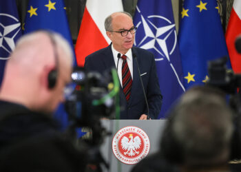 2.02.2026. Warszawa. Marszałek Sejmu Włodzimierz Czarzasty podczas konferencji prasowej w Sejmie w Warszawie / Fot. PAP - Leszek Szymański