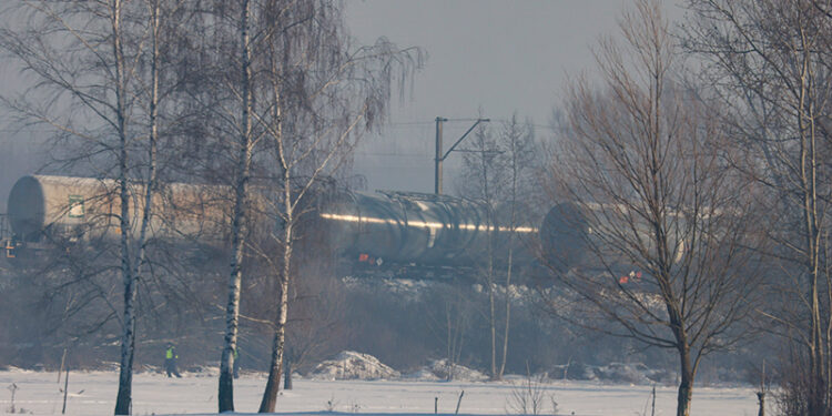 Wykolejenie pociągu na Mazowszu