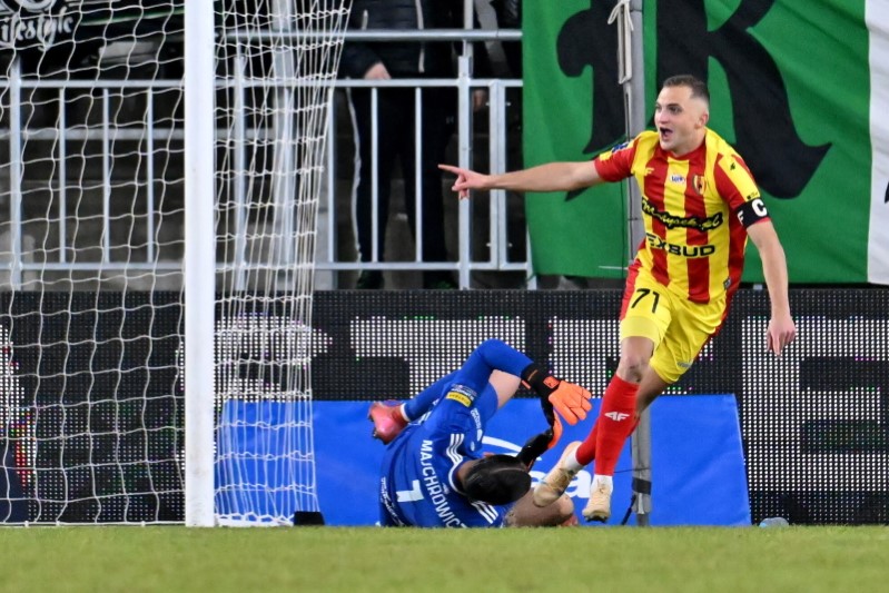 13.02.2026. Radom. Mecz Radomiak Radom - Korona Kielce / Fot. PAP/Piotr Polak