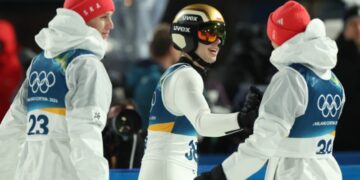 14.02.2026. Predazzo, Włochy. Zimowe Igrzyska Olimpijskie / Fot. PAP/Grzegorz Momot