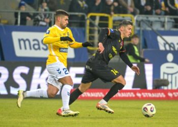 Korona wraca z Lublina na tarczy - Radio Kielce 28.02.2026. Lublin. Mecz Motor Lublin - Korona Kielce / Fot. PAP/Wojciech Szubartowski