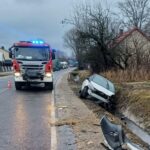 23.02.2026. Jaronowice. Wypadek / Fot. KP PSP Jędrzejów
