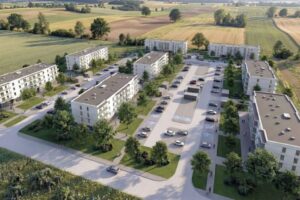 Kazimierza Wielka. Inwestycja deweloperska przy ulicy Budzyńskiej. Wizualizacja / źródło: skulik.pl