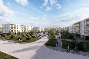 Kazimierza Wielka. Inwestycja deweloperska przy ulicy Budzyńskiej. Wizualizacja / źródło: skulik.pl