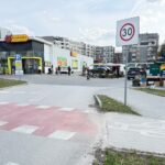 Kielce. Os. Barwinek. Pawilony handlowe między ulicami Wapiennikową i Starowapiennikową / Fot. MZD Kielce