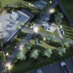 Koncepcja architektoniczno-przestrzenna skweru w Małogoszczu. Wizualizacja / Źródło: Miasto i Gmina Małogoszcz - Facebook, arch. Krzysztof Lipski