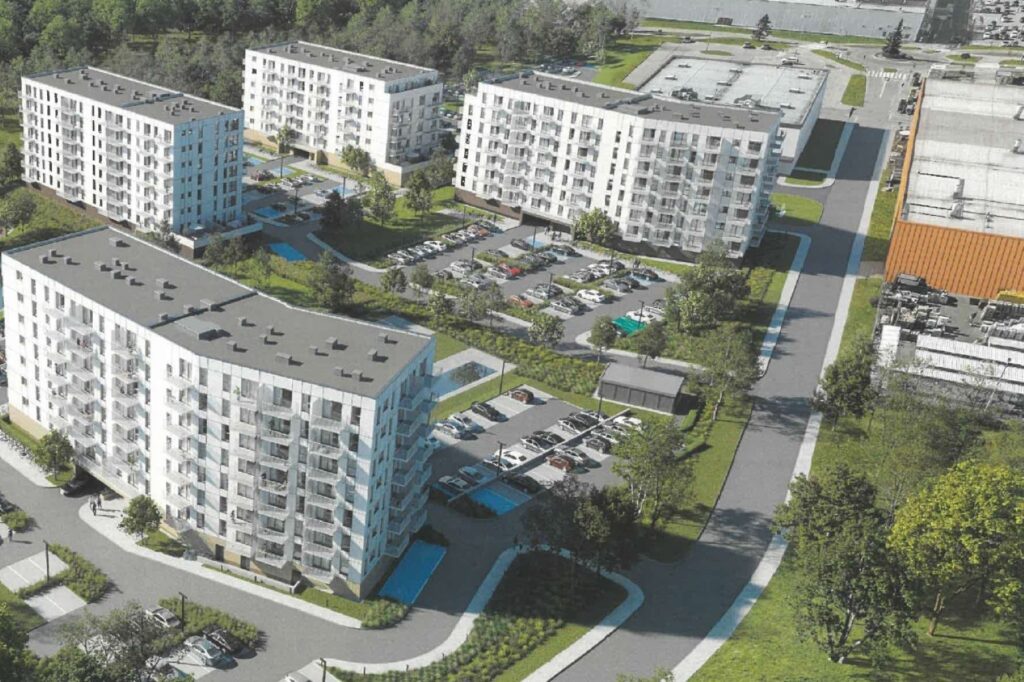 Wizualizacja bloków w rejonie ul. Radomskiej i Wschodniej w Kielcach / źródło: konsultacje.kielce.eu