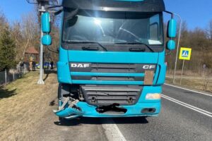 03.03.2026. Wólka Gieraszowska. Kolizja / źródło: straż pożarna