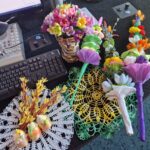 Ozdoby świąteczne od Teresy Domagały i Danuty Zagdańskiej z Koła Gospodyń Wiejskich Piekoszowianie / Fot. Marzena Smoręda - Radio Kielce