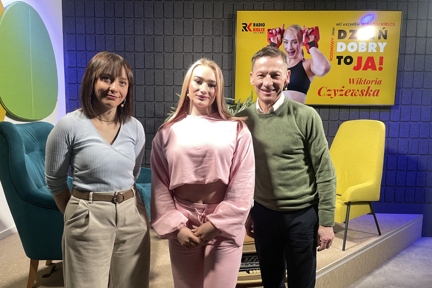 Wiktoria Czyżewska - gość programu „Dzień dobry, to Ja! Rozmowy inne niż wszystkie w Radiu Kielce” / Fot. Magdalena Ludwinek - Radio Kielce