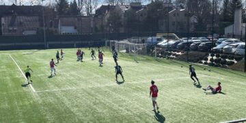 21.03.2026. Mecz 23. kolejki Betclic 3. Ligi: Wisła II Kraków - Star Starachowice / Fot. Jakub Rożek - Radio Kielce