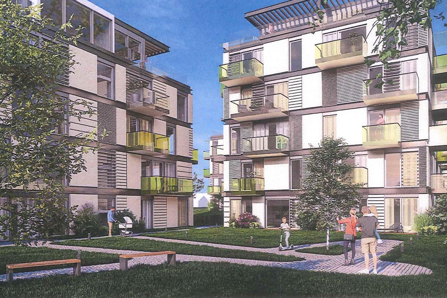 Inwestycja deweloperska przy ul. Piekoszowskiej / Wizualizacja