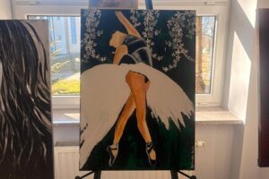 06.03.2026. Kielce. Biblioteka wojewódzka. Wystawa malarstwa Agnieszki Hojwy „Siła kobiet – emocje zapisane na płótnie” / Fot. Aleksandra Słowak - Radio Kielce