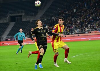 16.03.2026. Szczecin. Mecz 25. kolejki PKO BP Ekstraklasy: Pogoń Szczecin - Korona Kielce / Fot. PAP/Marcin Bielecki