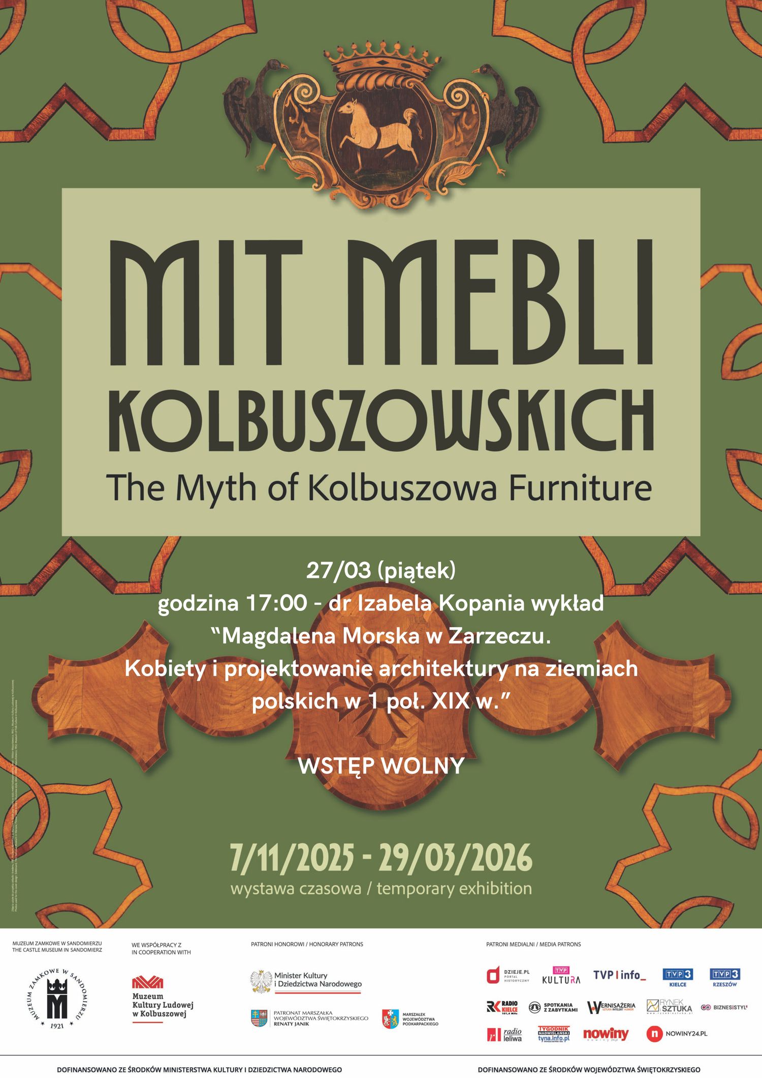 Finisaż wystawy czasowej „Mit mebli kolbuszowskich” w Zamku Królewskim w Sandomierzu - Radio Kielce