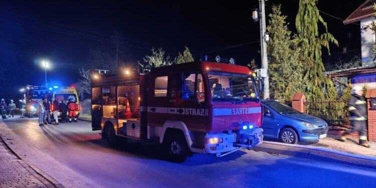 Pożar w Bogorii. Palił się garaż przy piekarni