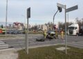20.03.2026. Kielce. Al. Księdza Jerzego Popiełuszki. Wypadek / Fot. Radio Kielce