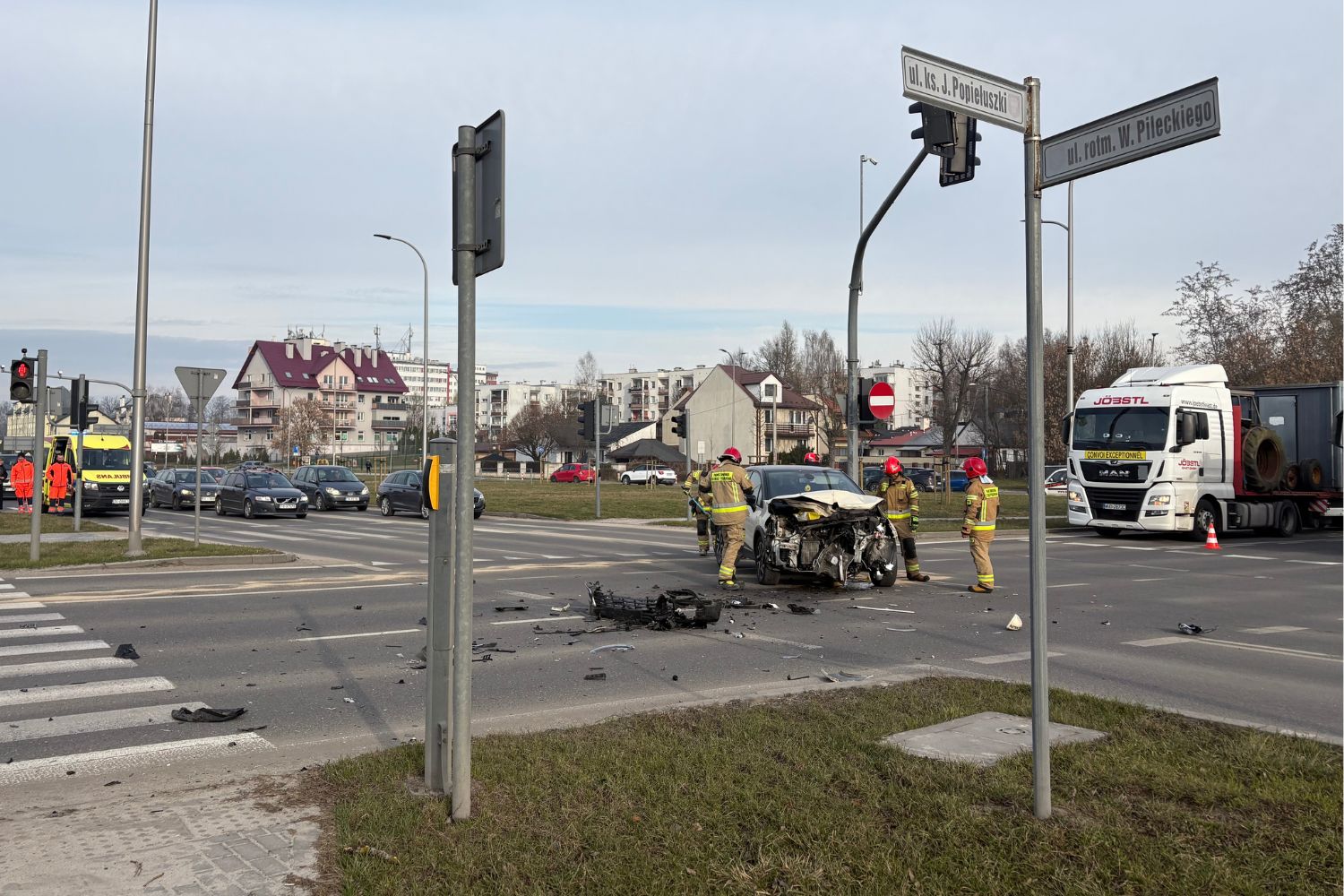 Utrudnienia na ważnym kieleckim skrzyżowaniu