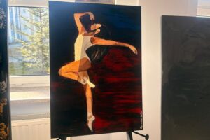 06.03.2026. Kielce. Biblioteka wojewódzka. Wystawa malarstwa Agnieszki Hojwy „Siła kobiet – emocje zapisane na płótnie” / Fot. Aleksandra Słowak - Radio Kielce