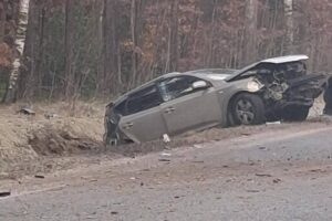 01.03.2026. Niestachów. Wypadek / Źródło: Na Drodze Świętokrzyskie - Facebook