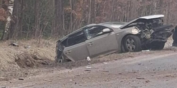 01.03.2026. Niestachów. Wypadek / Źródło: Na Drodze Świętokrzyskie - Facebook