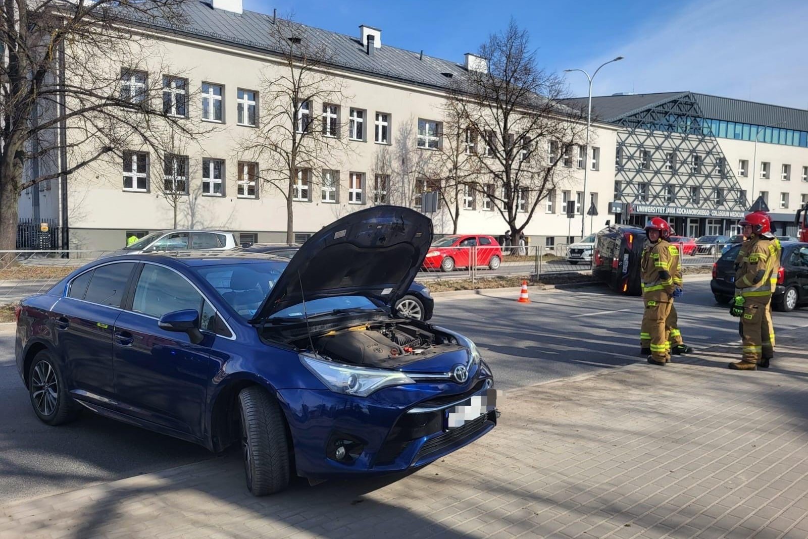 Groźnie wyglądająca kolizja w centrum miasta