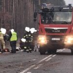 01.03.2026. Niestachów. Wypadek / Źródło: Na Drodze Świętokrzyskie - Facebook