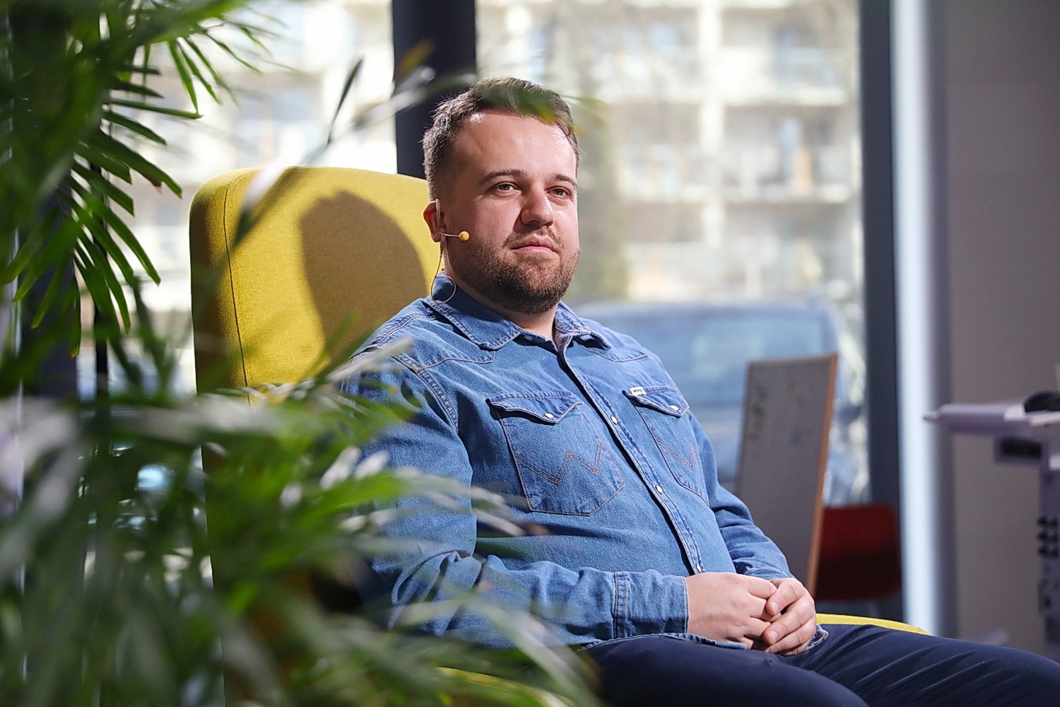 Marek Materek - prezydent Starachowic był gościem programu „Dzień dobry, to Ja! Rozmowy inne niż wszystkie w Radiu Kielce”. / Fot. Wiktor Taszłow - Radio Kielce