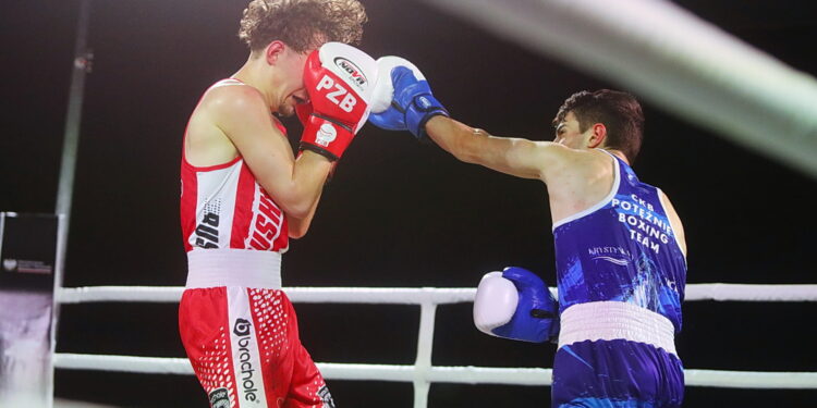 20.03.2026. Kielce. Polska Liga Boksu. WKB Rushh Kielce vs CKB Potężnie Ciechocinek / Fot. Wiktor Taszłow - Radio Kielce