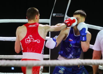Pięściarze WKB RUSHH z drugim zwycięstwem w sezonie - Radio Kielce 20.03.2026. Kielce. Polska Liga Boksu. WKB Rushh Kielce vs CKB Potężnie Ciechocinek / Fot. Wiktor Taszłow - Radio Kielce