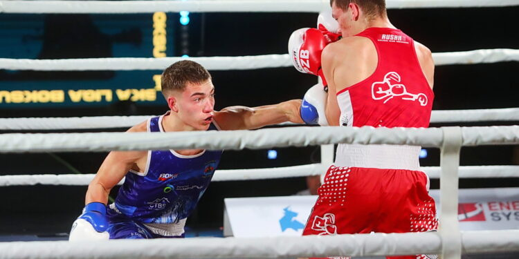 20.03.2026. Kielce. Polska Liga Boksu. WKB Rushh Kielce vs CKB Potężnie Ciechocinek / Fot. Wiktor Taszłow - Radio Kielce