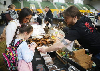 Moc kamieni i egzotyczne zwierzęta w Kielcach - Radio Kielce 21.03.2026. Kielce. Hala Legionów. Targi Minerałów GeoExpo / Fot. Wiktor Taszłow - Radio Kielce