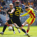 22.03.2026. Kielce. Mecz 26. kolejki piłkarskiej PKO BP Ekstraklasy: Arka Gdynia – Korona Kielce / Fot. Wiktor Taszłow - Radio Kielce