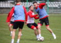 25.03.2026. Kielce. Trening Korony Kielce / Fot. Wiktor Taszłow - Radio Kielce