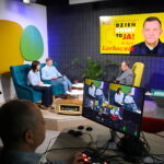 Audycja „Dzień dobry to ja! Rozmowy inne niż wszystkie w Radiu Kielce”. Ksiądz doktor Jerzy Karbownik / Fot. Wiktor Taszłow – Radio Kielce