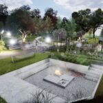 Koncepcja architektoniczno-przestrzenna skweru w Małogoszczu. Wizualizacja / Źródło: Miasto i Gmina Małogoszcz - Facebook, arch. Krzysztof Lipski