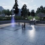 Koncepcja architektoniczno-przestrzenna skweru w Małogoszczu. Wizualizacja / Źródło: Miasto i Gmina Małogoszcz - Facebook, arch. Krzysztof Lipski