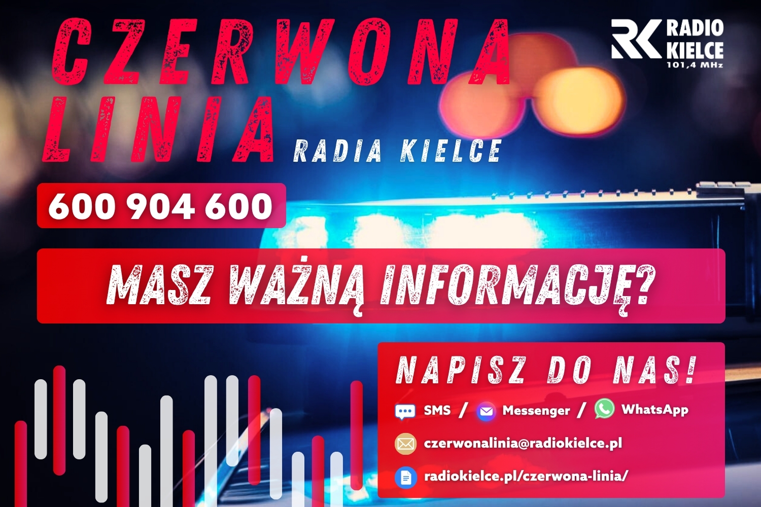 600 904 600 - CZERWONA LINIA RADIA KIELCE