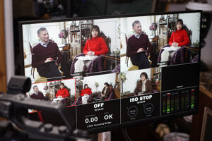 Projektantka, malarka i rysownik Alicja Wyszogrodzka gościem audycji „Dzień dobry to ja! Rozmowy inne niż wszystkie w Radiu Kielce” / Fot. Karolina Piasecka - Radio Kielce