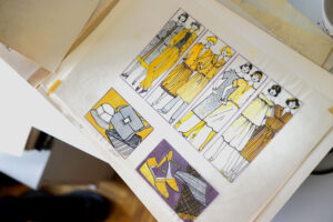 Projektantka, malarka i rysownik Alicja Wyszogrodzka gościem audycji „Dzień dobry to ja! Rozmowy inne niż wszystkie w Radiu Kielce” / Fot. Karolina Piasecka - Radio Kielce