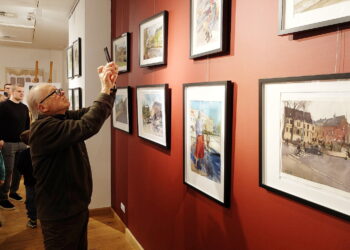 19.03.2026. Kielce. OMPiO. Wystawa akwareli Dawida Sołtysa / Fot. Jarosław Kubalski - Radio Kielce