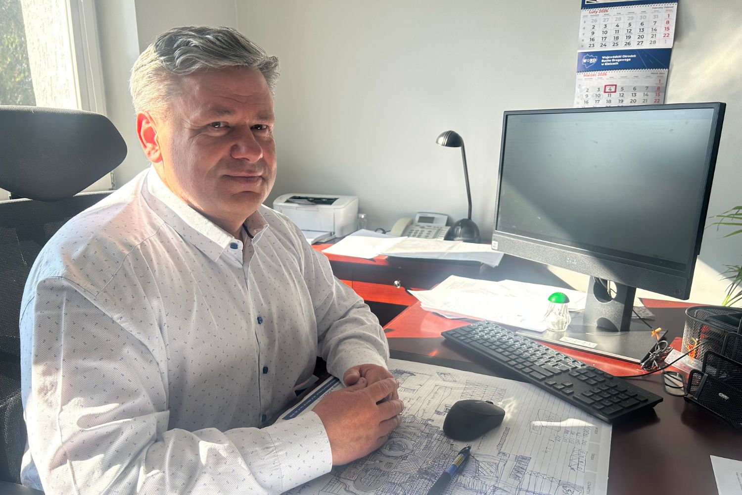 Na zdjęciu: Zbigniew Duda, dyrektor Wojewódzkiego Ośrodka Ruchu Drogowego w Kielcach / Fot. Izabela Mortas-Rubak - Radio Kielce