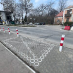 16.03.2026. Kielce. Słupki blokujące / Fot. Wiktor Taszłow - Radio Kielce