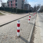 16.03.2026. Kielce. Słupki blokujące / Fot. Wiktor Taszłow - Radio Kielce